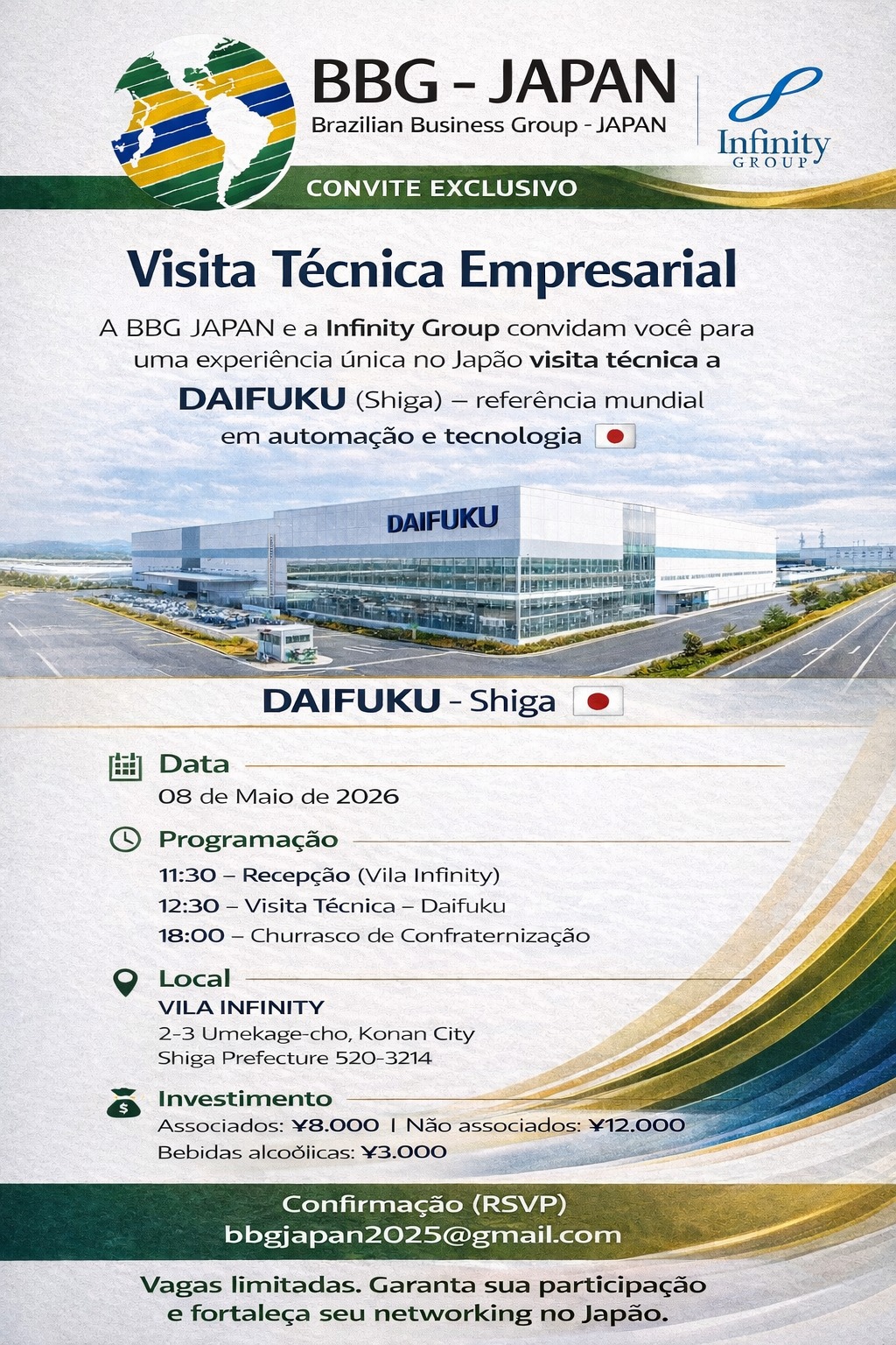 Visita Técnica Empresarial em shiga